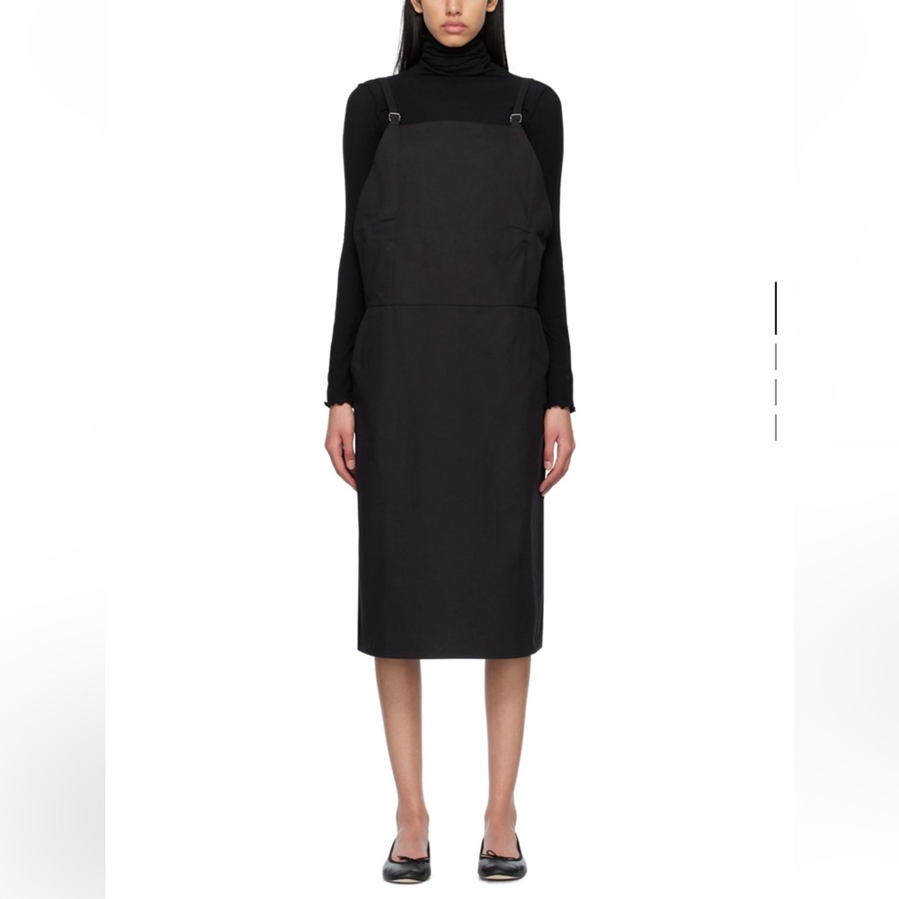 Black apron dress. Baserange. Size medium.